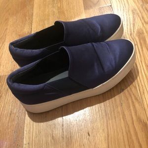 Vince navy platform sneakers